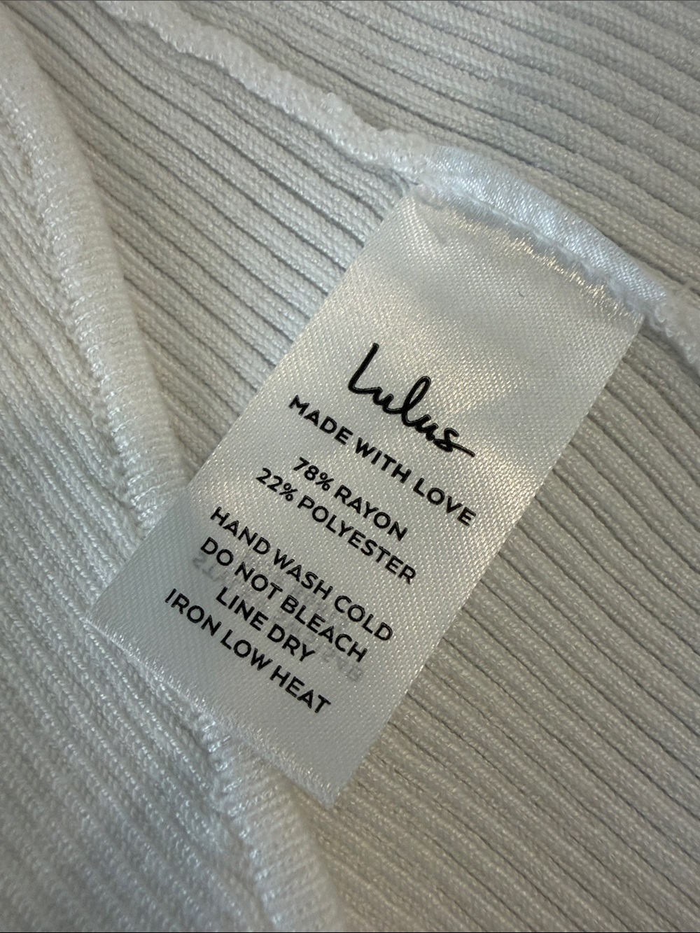 Lulu's Cream Ribbed Square-Neck Tank - Picture 4 of 7